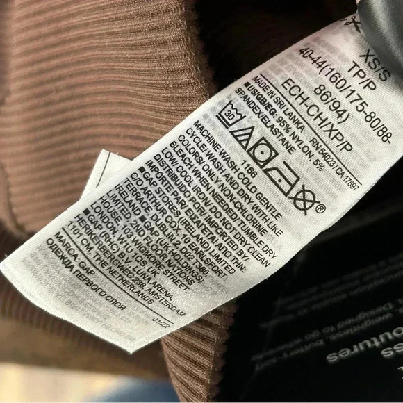 ❤️ Gap fit seamless brown leggings XS/S NWT - Picture 5 of 9